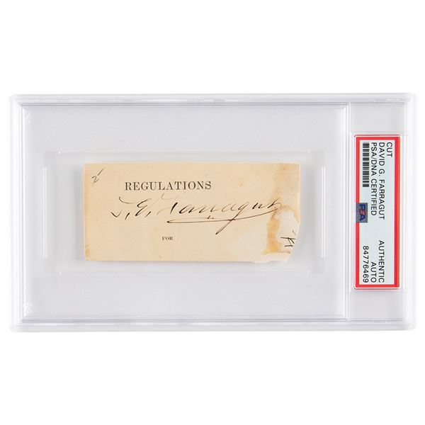 David G Farragut Signature