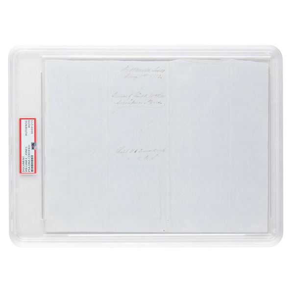 William E. Jones Signed Docketing Notation