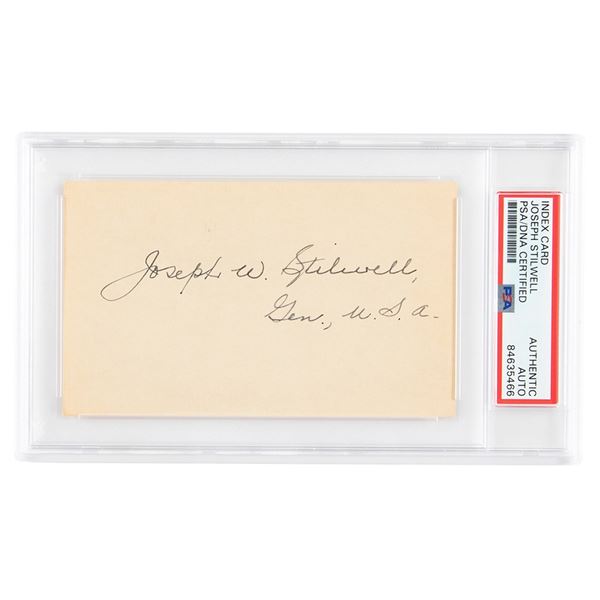 Joseph Stilwell Signature