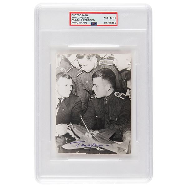 Yuri Gagarin Signed Photograph - PSA NM-MT 8