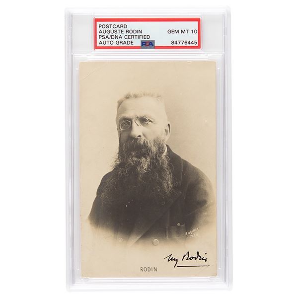 Auguste Rodin Signed Photograph - PSA GEM MT 10