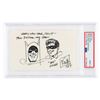 Image 1 : Bob Kane Signed Sketch - PSA MINT 9