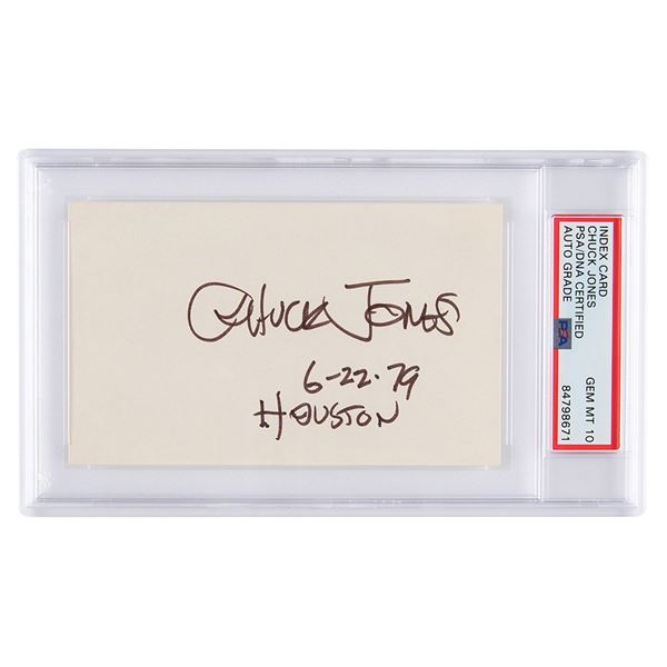 Chuck Jones Signature - PSA GEM MT 10