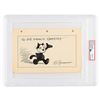 Image 1 : Otto Messmer Original Sketch of Felix the Cat - PSA GEM MT 10