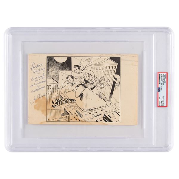 Joe Schuster Autograph Letter Signed Twice