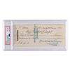Image 1 : Charles Dickens Signed Check - PSA NM-MT 8