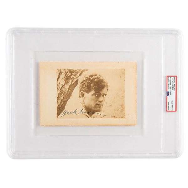 Jack London Signed Photograph - PSA GEM MT 10