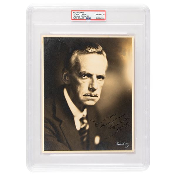 Eugene O'Neill Signed Photograph - PSA GEM MT 10