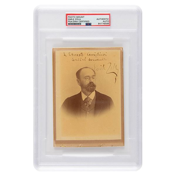 Emile Zola Signed Photograph