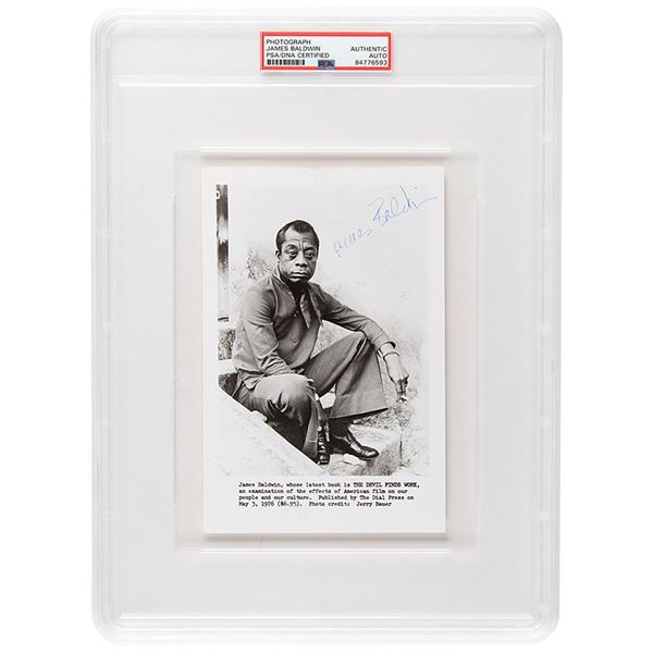 James Baldwin Signed Photograph