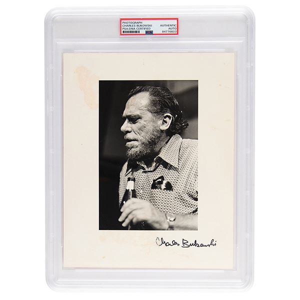 Charles Bukowski Signed Photograph