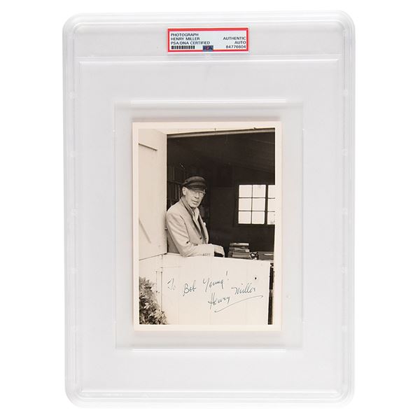 Henry Miller Signed Photograph