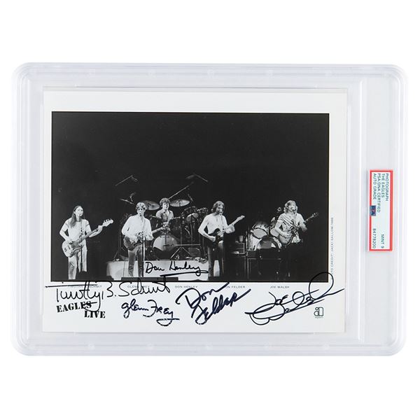 The Eagles Signed Photograph - PSA MINT 9