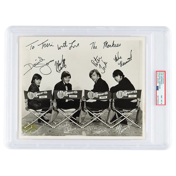 The Monkees Signed Photograph - PSA NM-MT 8