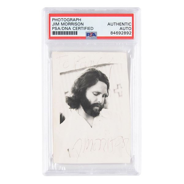 Jim Morrison Signed Photograph