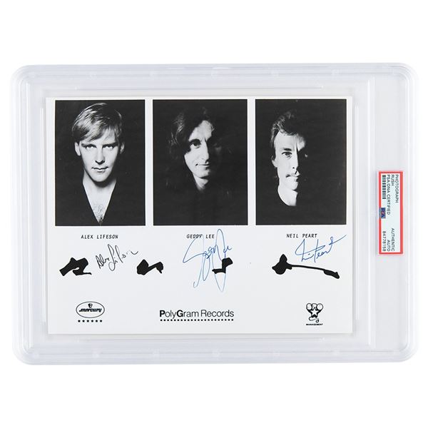 Rush Signed Photograph