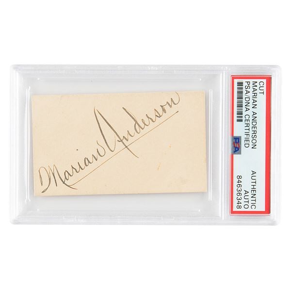 Marian Anderson Signature