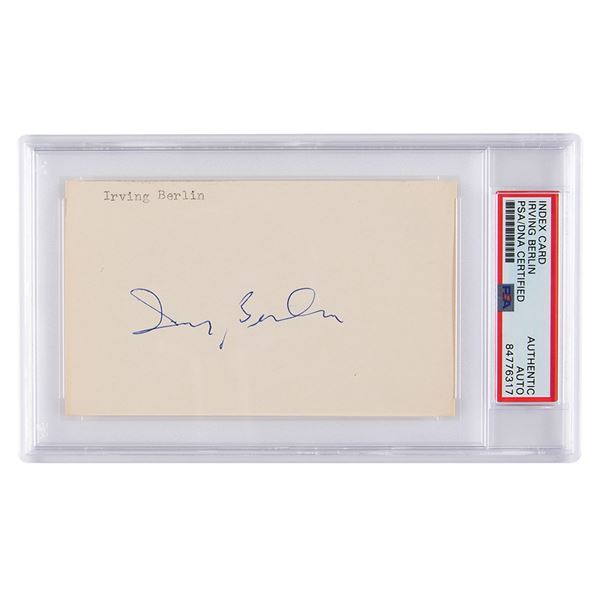 Irving Berlin Signature