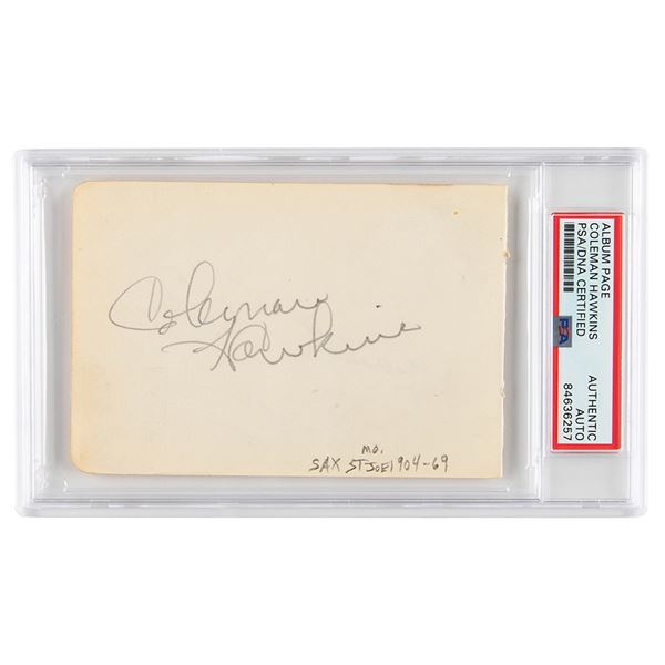 Coleman Hawkins Signature