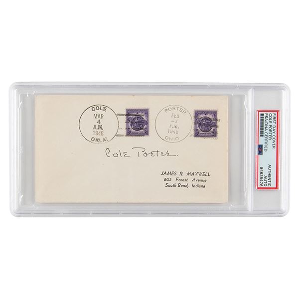Cole Porter Signed Cover