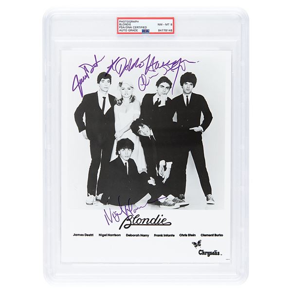 Blondie Signed Photograph - PSA NM-MT 8