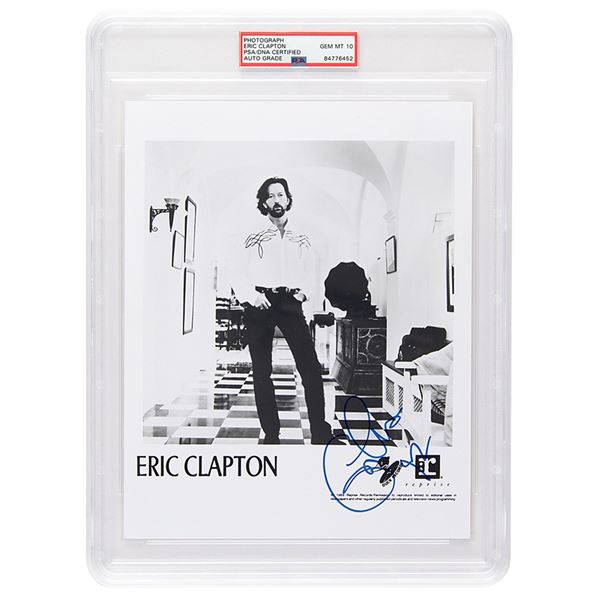 Eric Clapton Signed Photograph - GEM MT 10