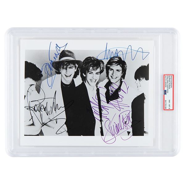 Duran Duran Signed Photograph - PSA NM-MT 8