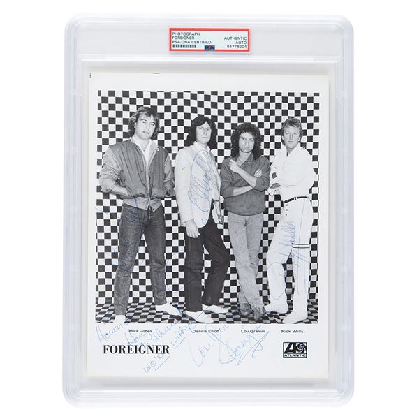 Foreigner Signed Photograph