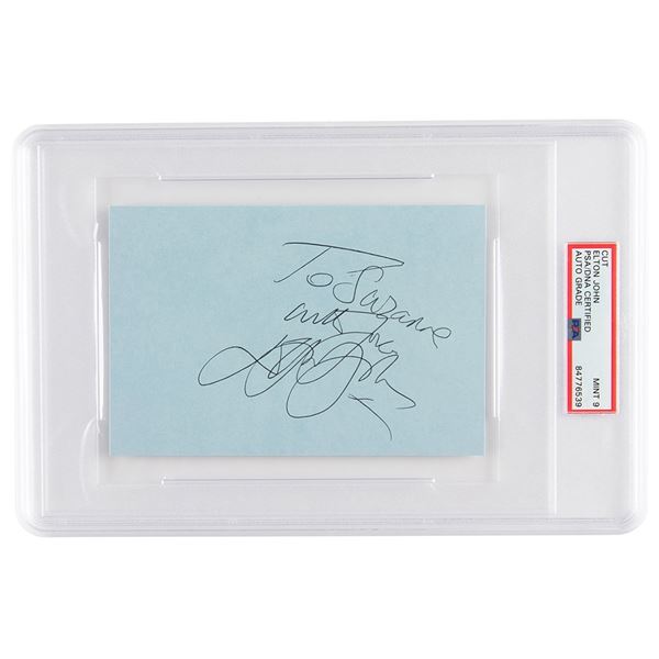 Elton John Signature - PSA MINT 9
