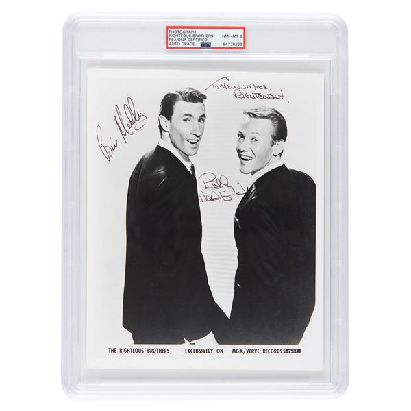 The Righteous Brothers Signed Photograph - PSA NM-MT 8