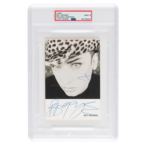 Boy George Signed Photograph - PSA MINT 9