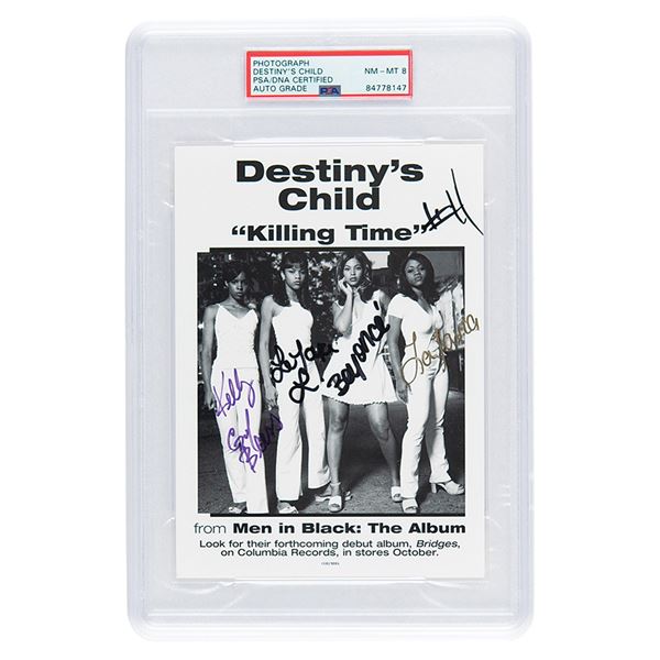 Destinyâ€™s Child Signed Photograph - PSA NM-MT 8