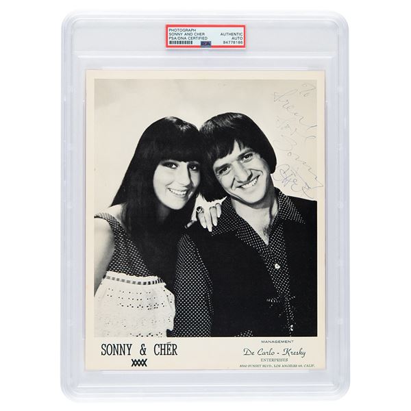 Sonny and Cher Signed Photograph