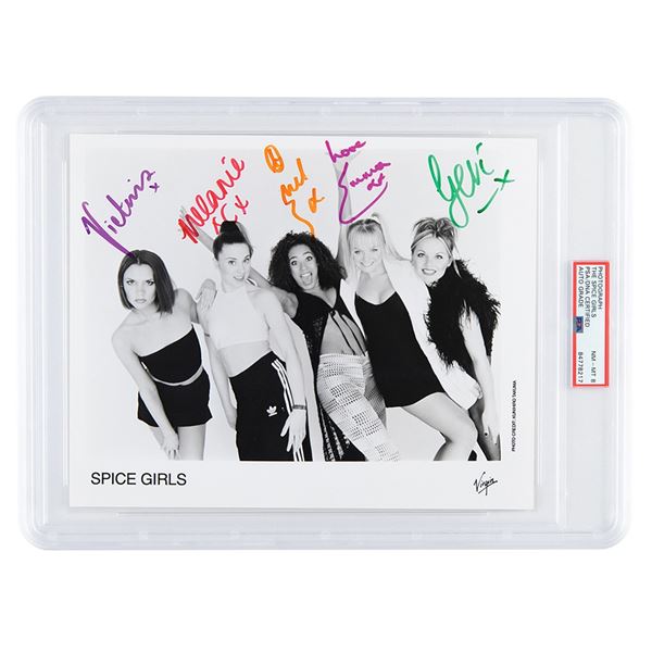 Spice Girls Signed Photograph - PSA NM-MT 8