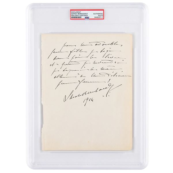 Sarah Bernhardt Signature