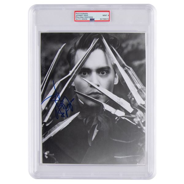 Johnny Depp Signed Photograph - PSA MINT 9