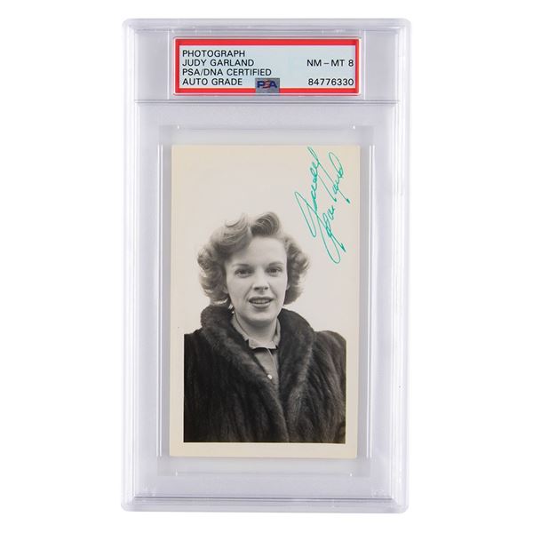 Judy Garland Signed Photograph - PSA NM-MT 8