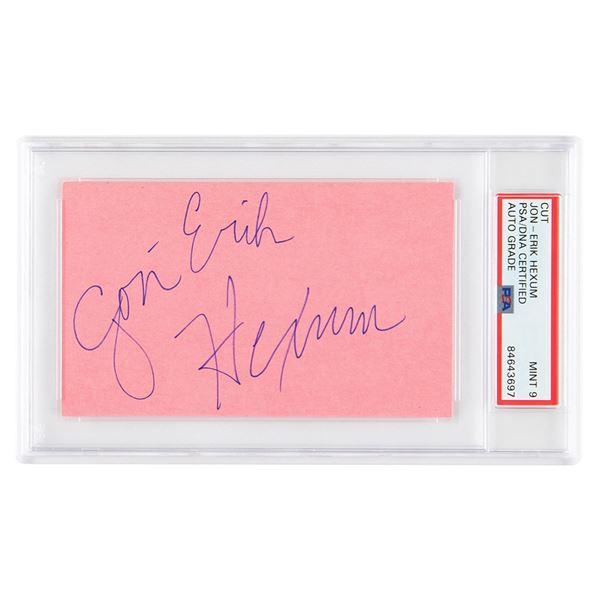 Jon-Erik Hexum Signature - PSA MINT 9