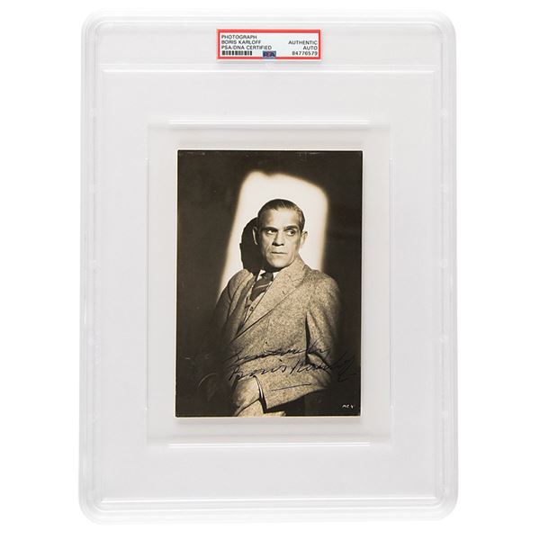 Boris Karloff Signed Photograph