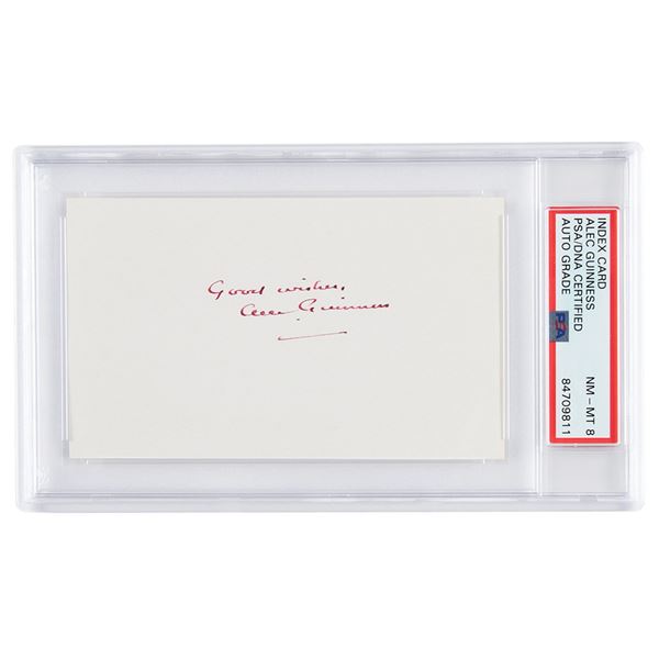 Star Wars: Alec Guinness Signature - PSA NMT-MT 8