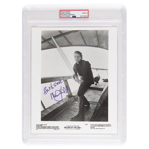 Star Wars: Mark Hamill Signed Photograph - PSA MINT 9