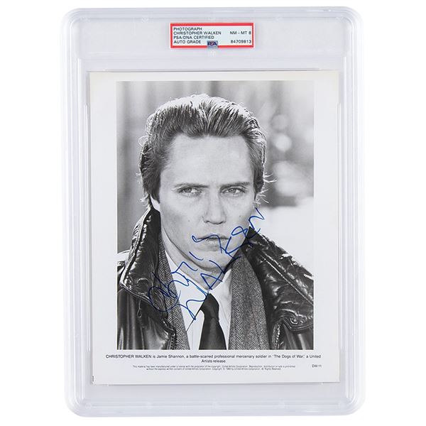 Christopher Walken Signed Photograph - PSA NM-MT 8