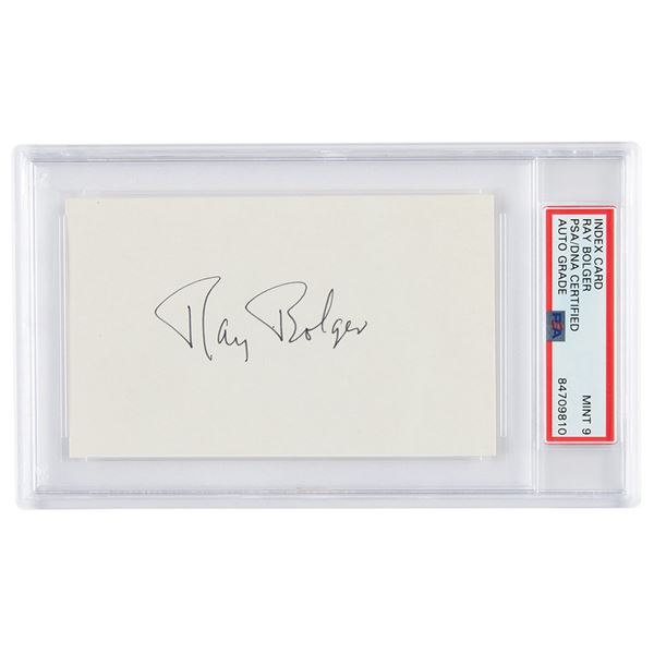 Wizard of Oz: Ray Bolger Signature - PSA MINT 9