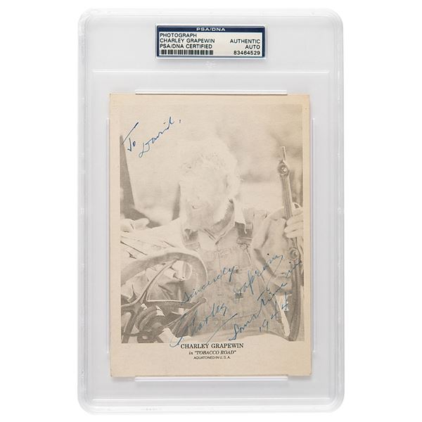 Wizard of Oz: Charley Grapewin Signed Photograph