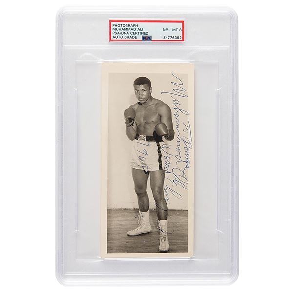 Muhammad Ali Signed Photograph - PSA NM-MT 8