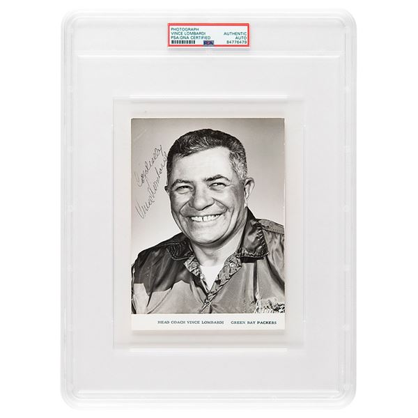 Vince Lombardi Signed Photograph