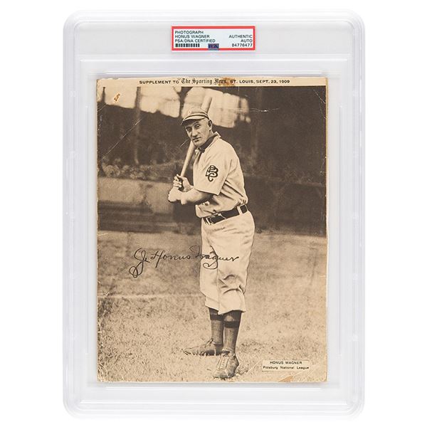 Honus Wagner Signed Photograph