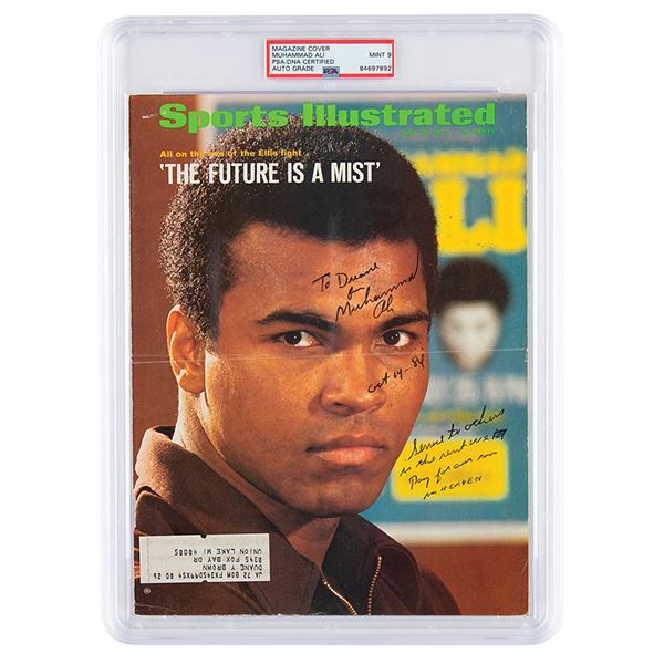 Muhammad Ali Signed Magazine Cover - PSA MINT 9