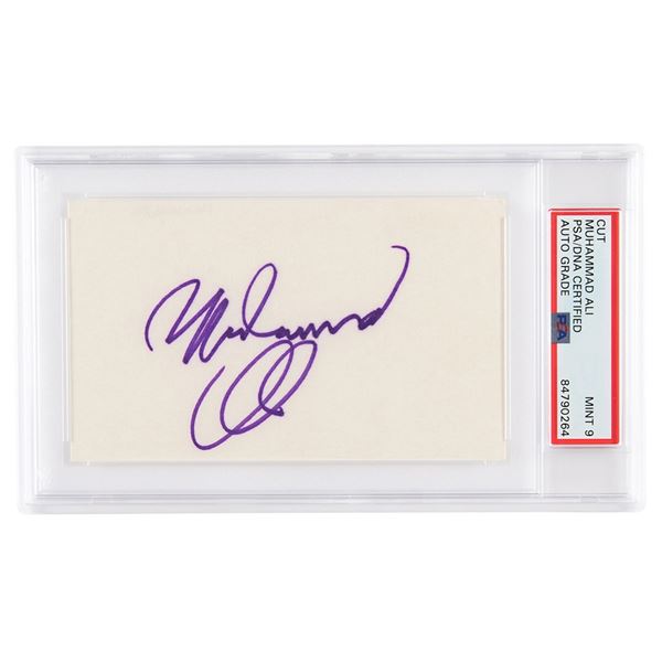 Muhammad Ali Signature - PSA MINT 9