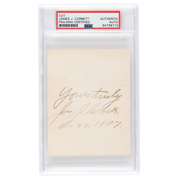 James J. Corbett Signature